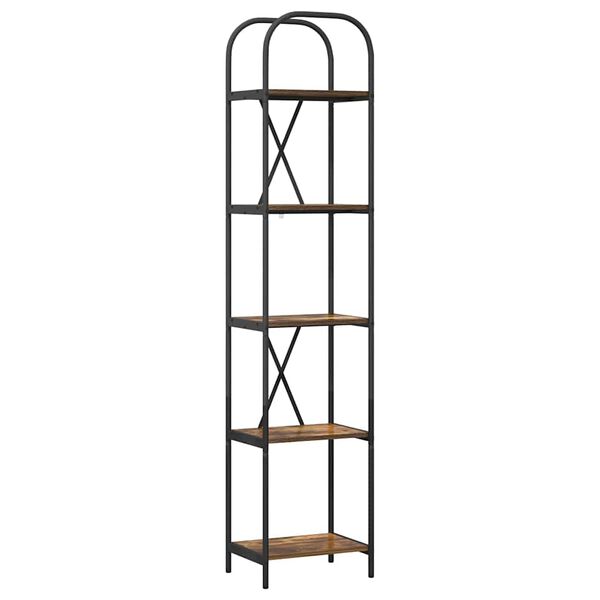 vidaXL B&uuml;cherregal Ger&auml;ucherte Eiche 40 x 30 x 183 cm Holzwerkstoff