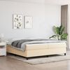 vidaXL Boxspringbettgestell Creme 200x200 cm Stoff