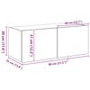 vidaXL TV-Wandschrank Artisan-Eiche 80 x 35 x 31 cm Holzwerkstoff