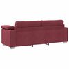 vidaXL Sofa Set 2 pcs Weinrot 219 x 77 x 82 cm Stoff