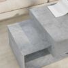 vidaXL Couchtisch Beton Grau 105 x 50 x 32,5 cm Holzwerkstoff