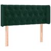 vidaXL Kopfteil mit Ohren Dunkelgr&uuml;n 93x16x78/88 cm Samt