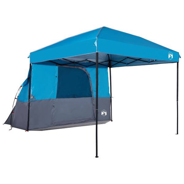 vidaXL Camping-Zelt-Set mit Dach 2 pcs Blau Taffeta und Stoff
