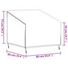 vidaXL Abdeckung f&uuml;r Gartensessel Schwarz 90x90x50/75 cm 420D Oxford