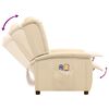 vidaXL Massagesessel Elektrisch Creme Stoff