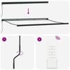 vidaXL Markise Mehrfarbig 350 x 250 x 165 cm Polyester und Aluminium