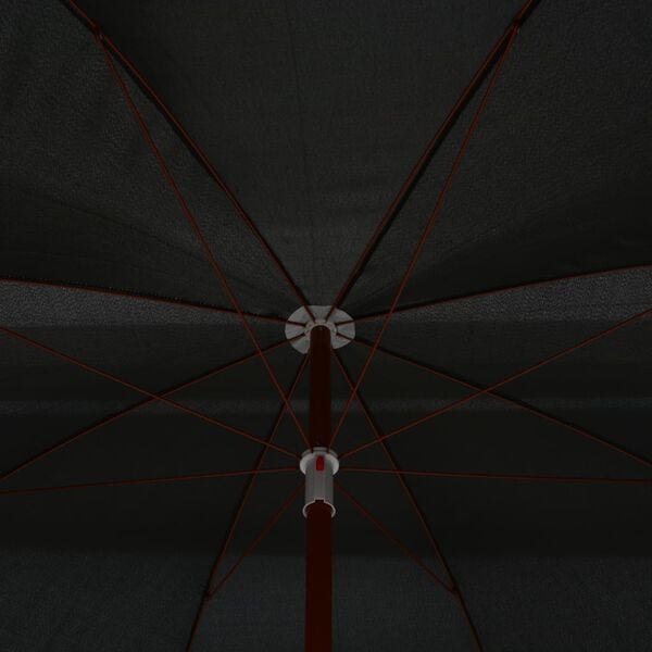 vidaXL Sonnenschirm mit Stahl-Mast 300 cm Anthrazit