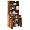 vidaXL Highboard mit Schubladen 2 pcs Altholz Holzwerkstoff