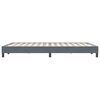 vidaXL Boxspringbett ohne Matratze Dunkelgrau 140x220 cm Samt