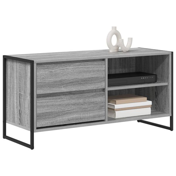 vidaXL TV-Schr&auml;nk Graues Sonoma 100 x 36 x 49,5 cm Holzwerkstoff