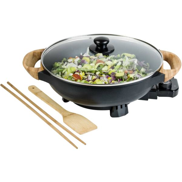 Bestron Elektrischer Wok AEW100AS Schwarz
