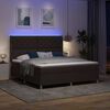 vidaXL Boxspringbett mit Matratze Braun 180 x 200 cm Stoff