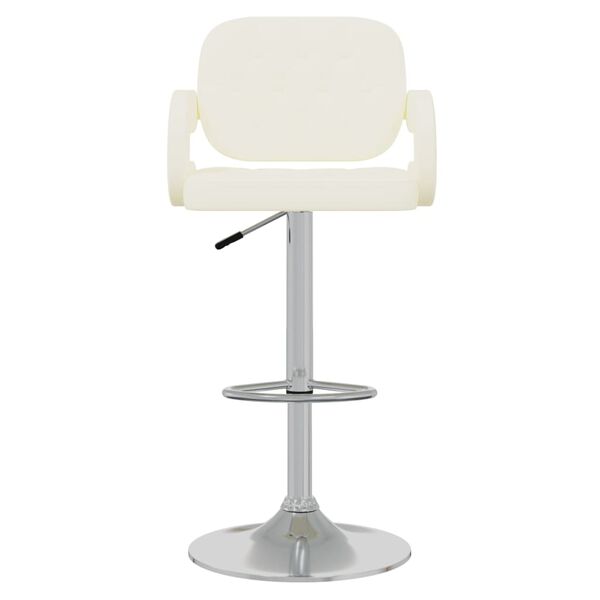 vidaXL Barhocker Creme Kunstleder