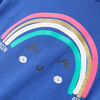 Kinder-T-Shirt Kobaltblau 116