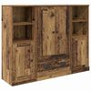 vidaXL Highboard mit Schubladen 3 pcs Altholz Holzwerkstoff