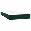 vidaXL Boxspringbett mit Matratze Dunkelgr&uuml;n 90x190 cm Samt
