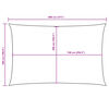 vidaXL Sonnensegel Oxford-Gewebe Rechteckig 5x8 m Blau