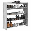 vidaXL Schuhregal Grau Sonoma 80x25x81 cm Holzwerkstoff