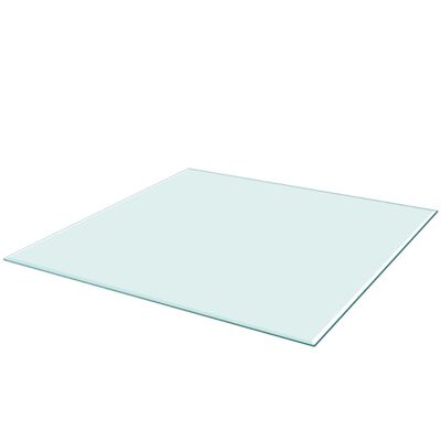 vidaXL Tischplatte aus gehärtetem Glas quadratisch 700x700 mm