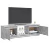 vidaXL TV-Schrank mit LED-Leuchten Betongrau 120x30x36 cm