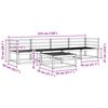vidaXL Outdoor-Sofagarnitur 5 pcs Natur Massivholz Akazie