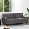 vidaXL 2-Sitzer-Sofa Grau 140 cm Kunstleder