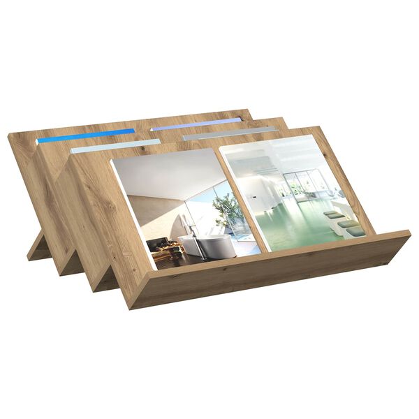 vidaXL Magazinregal Artisan-Eiche 65 x 53 x 28,5 cm Holzwerkstoff