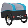 vidaXL Fahrradanh&auml;nger Schwarz und Blau 30 kg Eisen