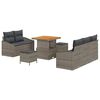 vidaXL Garten-Sofa-Set 8 Stk. 7-Sitzanzahl Grau