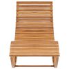 vidaXL Schaukelliege mit Auflage Massivholz Teak