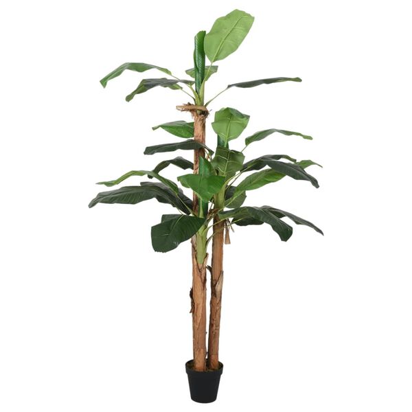 vidaXL Bananenbaum Künstlich 22 Blätter 200 cm Grün