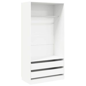 vidaXL Kleiderschrank Wei&szlig; 100x50x200 cm Holzwerkstoff