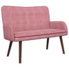 vidaXL Zweisitzer Sofa Rosa 115 x 61 x 87 cm Samt