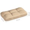 vidaXL Palettensofa-Auflagen 7 Stk. Beige