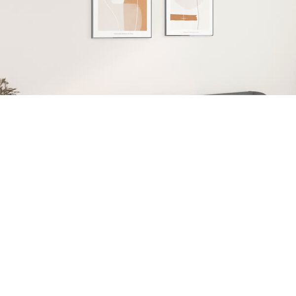 vidaXL Kopfteil mit Ohren Grau 203x23x78/88 cm Kunstleder