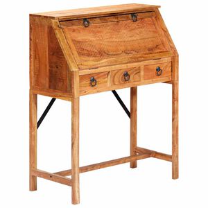 vidaXL Schreibtisch 90&times;40&times;107 cm Massivholz Akazie