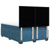 vidaXL Boxspringbett mit Matratze Blau 140x190 cm Samt