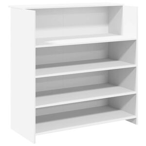 vidaXL Empfangstresen Wei&szlig; 100 x 50 x 103,5 cm Holzwerkstoff