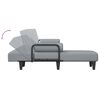 vidaXL Schlafsofa in L-Form Hellgrau 260x140x70 cm Stoff