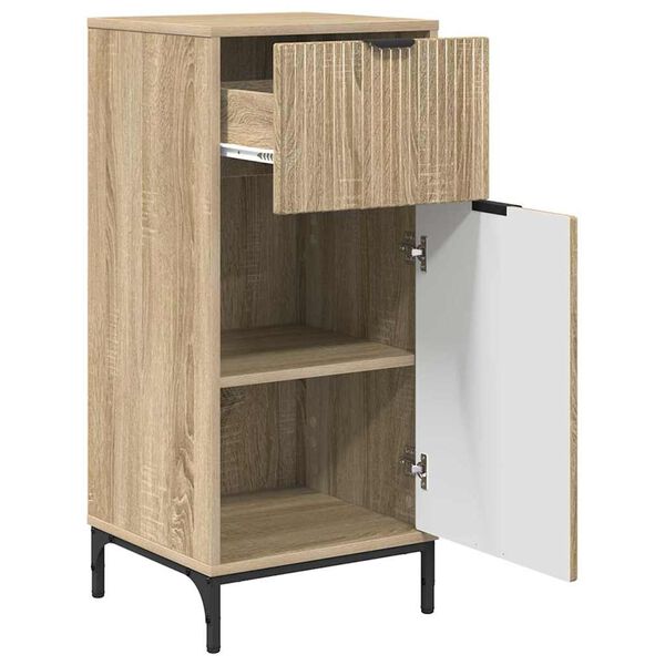 vidaXL Badezimmerschrank mit Schubladen Sonoma-Eiche 39,5 x 36 x 88 cm
