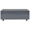 vidaXL Couchtisch Hochglanz-Grau 100x100x35 cm
