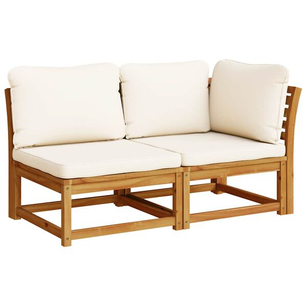 vidaXL 8-tlg. Garten-Lounge-Set mit Kissen Massivholz Akazie