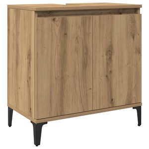 vidaXL Waschbeckenunterschrank Artisan-Eiche 58x33x60 cm Holzwerkstoff