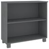 vidaXL Sideboard HAMAR Dunkelgrau 85x35x80 cm Massivholz Kiefer