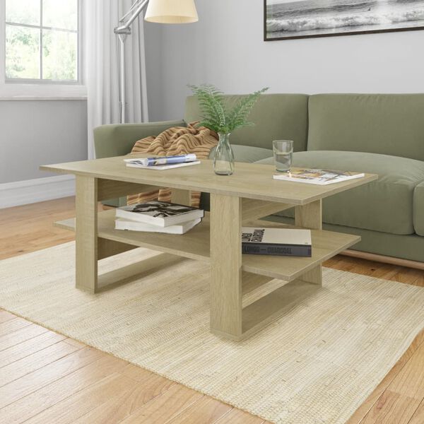 vidaXL Couchtisch Sonoma-Eiche 110&times;55&times;42 cm Holzwerkstoff