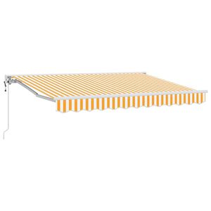 vidaXL Markisenrahmen Gelb und Wei&szlig; 250 x 200 cm