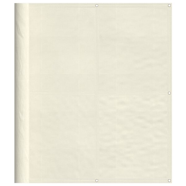 vidaXL Balkon-Sichtschutz Creme 120x700 cm 100 % Polyester-Oxford