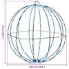 vidaXL Ball mit 160 LEDs Kaltwei&szlig; 50 cm Metall