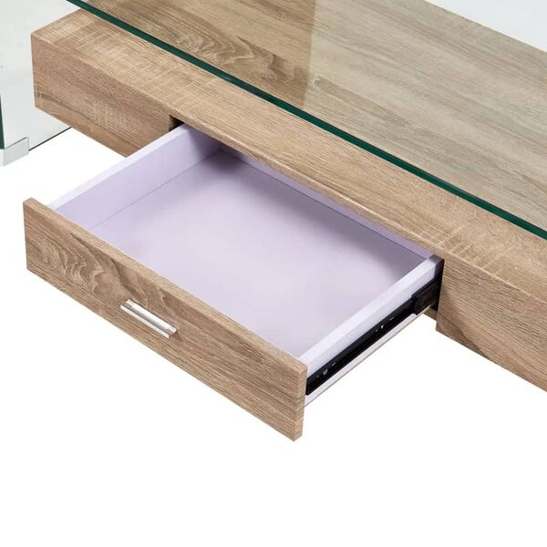 vidaXL Couchtisch Transparent 98×45×31 cm Hartglas