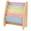 KidKraft H&auml;ngef&auml;cher-B&uuml;cherregal Pastell und Nature 61&times;30&times;71 cm